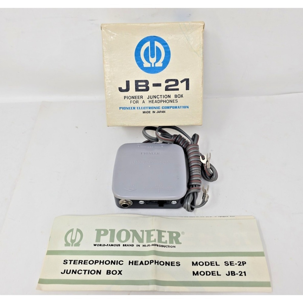 NOS Pioneer JB-21 Stereo Headphones Junction Box complete U114